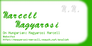 marcell magyarosi business card